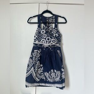 Farm Rio - Cute Blue and White Dress